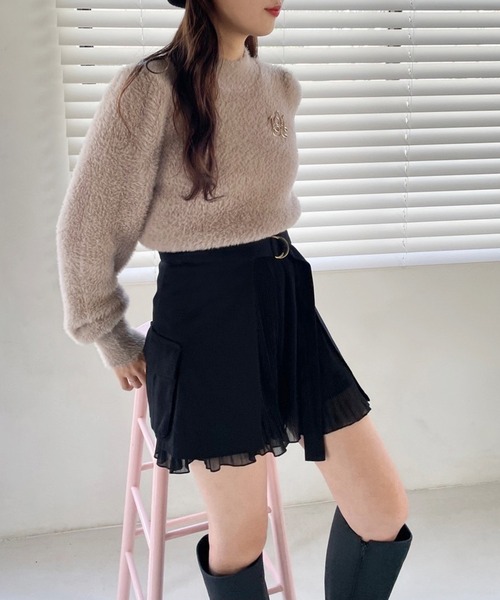 one after another NICE CLAUP（ワンアフターアナザーナイスクラップ）の「マルチWAYで着回せる。ユーティリティキュロット（その他パンツ・レディース・ブラック/カーキ/モカ・FREE）」の15枚目の写真