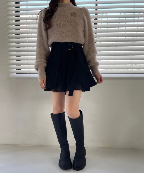 one after another NICE CLAUP（ワンアフターアナザーナイスクラップ）の「マルチWAYで着回せる。ユーティリティキュロット（その他パンツ・レディース・ブラック/カーキ/モカ・FREE）」の16枚目の写真