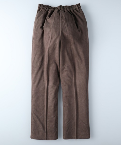 HONEYSUCKLE ROSE（ハニーサックルローズ）の「【HONEYSUCKLE ROSE】カットスウェードストレートパンツ（スラックス・レディース・ライトベージュ/グリーン/ブラウン・M/L）」の5枚目の写真