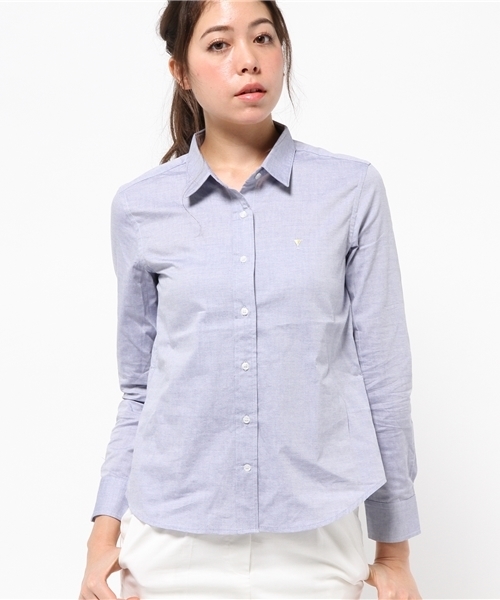 WHO'S WHO gallery（フーズフーギャラリー）の「【TIGHTY】solidox（シャツ/ブラウス・レディース・イエロー/パープル/ネイビー・FREE）」の13枚目の写真