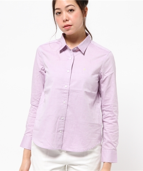 WHO'S WHO gallery（フーズフーギャラリー）の「【TIGHTY】solidox（シャツ/ブラウス・レディース・イエロー/パープル/ネイビー・FREE）」の14枚目の写真