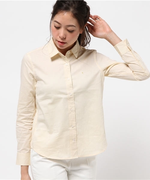 WHO'S WHO gallery（フーズフーギャラリー）の「【TIGHTY】solidox（シャツ/ブラウス・レディース・イエロー/パープル/ネイビー・FREE）」の15枚目の写真