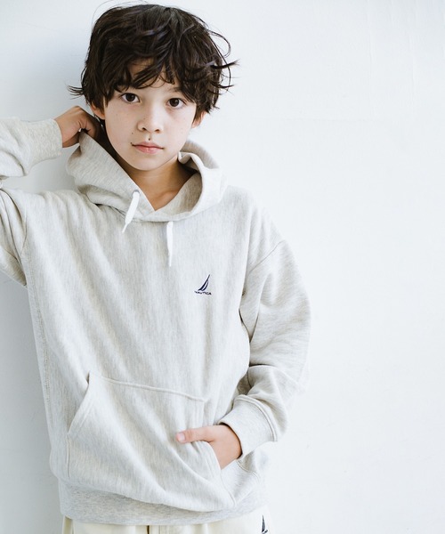 NAUTICA（ノーティカ）の「【NAUTICA/ノーティカ】脇リブ使いBACKロゴスウェットパーカー（パーカー・キッズ・ブラック/アイボリー・120/130/150/140）」の22枚目の写真