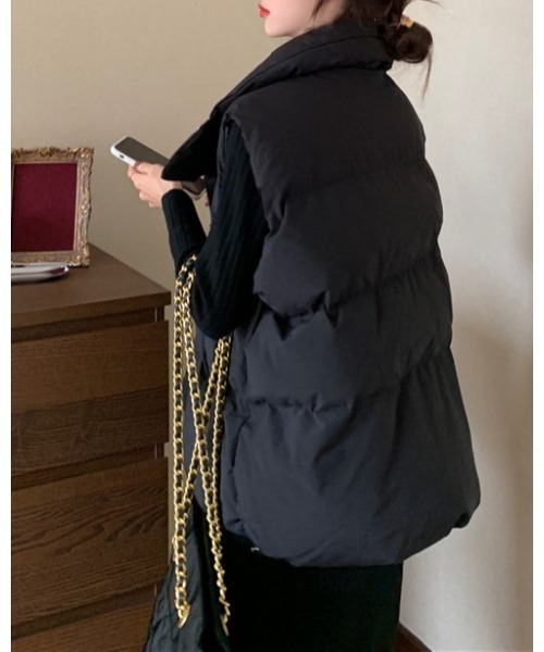 Ritzy（リッツィー）の「エコダウンベスト（ダウンベスト・レディース・ブラック/ホワイト・L/XL/M）」の13枚目の写真