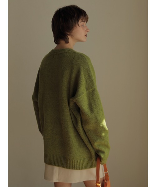 AMAIL（アマイル）の「Super over knit（ニット/セーター・レディース・オレンジ/ミント/ベージュ・FREE）」の8枚目の写真