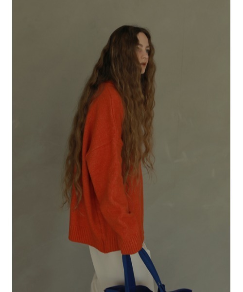 AMAIL（アマイル）の「Super over knit（ニット/セーター・レディース・オレンジ/ミント/ベージュ・FREE）」の6枚目の写真