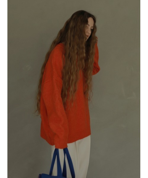 AMAIL（アマイル）の「Super over knit（ニット/セーター・レディース・オレンジ/ミント/ベージュ・FREE）」の5枚目の写真