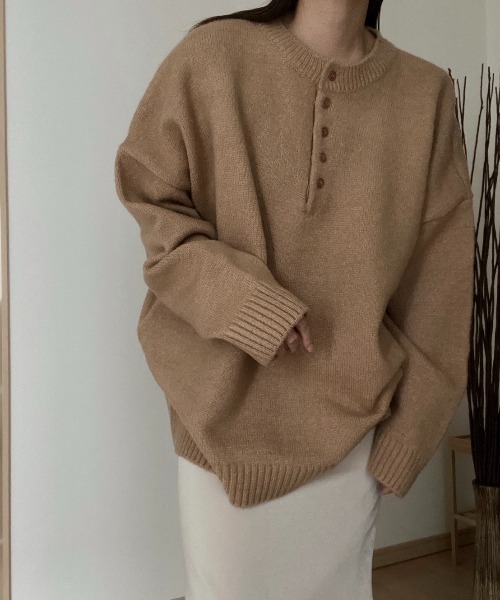 AMAIL（アマイル）の「Super over knit（ニット/セーター・レディース・オレンジ/ミント/ベージュ・FREE）」の17枚目の写真