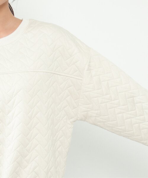 LBC（エルビーシー）の「【セットアップ可能】キルトドロストプルオーバー（スウェット・レディース・オフホワイト/オリーブ・M/L）」の22枚目の写真