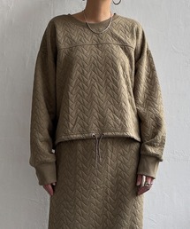 【セットアップ可能】キルトドロストプルオーバー