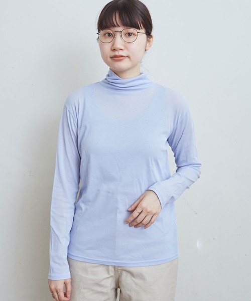 fig Ｌondon（フィグロンドン）の「☆（Tシャツ/カットソー・レディース・ブラック/ライラック/ホワイト/ベージュ/イエロー/サックスブルー/ピンク・FREE）」の5枚目の写真