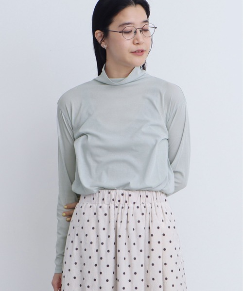 fig Ｌondon（フィグロンドン）の「☆（Tシャツ/カットソー・レディース・ブラック/ライラック/ホワイト/ベージュ/イエロー/サックスブルー/ピンク・FREE）」の4枚目の写真