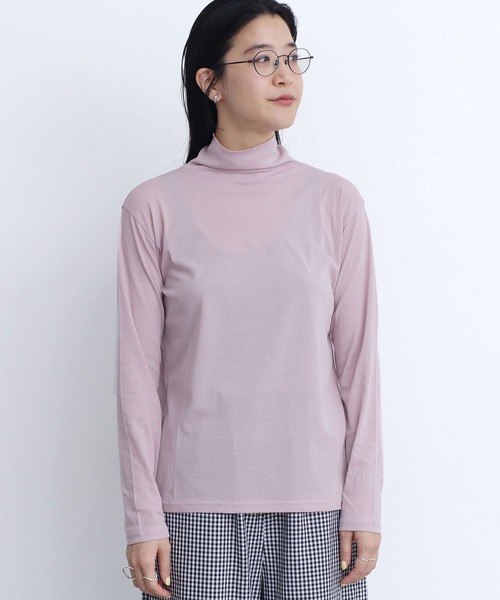 fig Ｌondon（フィグロンドン）の「☆（Tシャツ/カットソー・レディース・ブラック/ライラック/ホワイト/ベージュ/イエロー/サックスブルー/ピンク・FREE）」の7枚目の写真