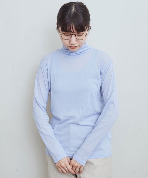 fig Ｌondon（フィグロンドン）の「☆（Tシャツ/カットソー・レディース・ブラック/ライラック/ホワイト/ベージュ/イエロー/サックスブルー/ピンク・FREE）」の11枚目の写真