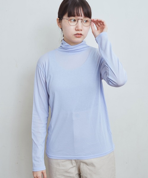 fig Ｌondon（フィグロンドン）の「☆（Tシャツ/カットソー・レディース・ブラック/ライラック/ホワイト/ベージュ/イエロー/サックスブルー/ピンク・FREE）」の12枚目の写真