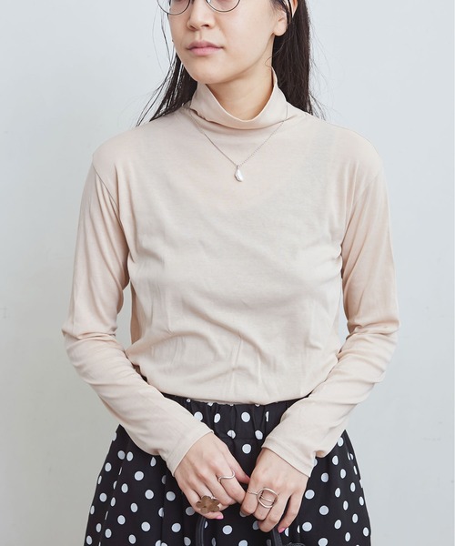 fig Ｌondon（フィグロンドン）の「☆（Tシャツ/カットソー・レディース・ブラック/ライラック/ホワイト/ベージュ/イエロー/サックスブルー/ピンク・FREE）」の8枚目の写真