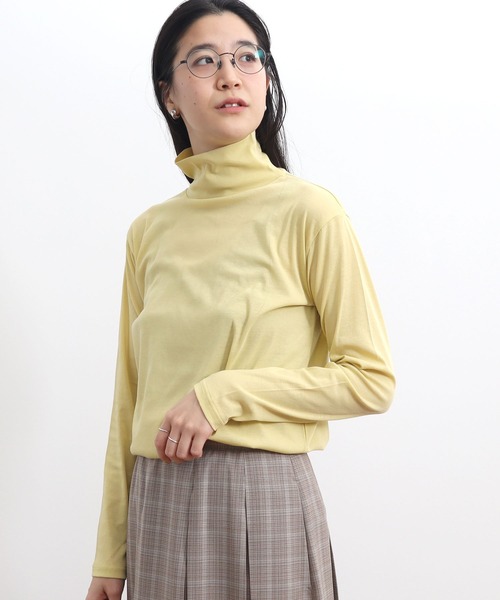 fig Ｌondon（フィグロンドン）の「☆（Tシャツ/カットソー・レディース・ブラック/ライラック/ホワイト/ベージュ/イエロー/サックスブルー/ピンク・FREE）」の21枚目の写真