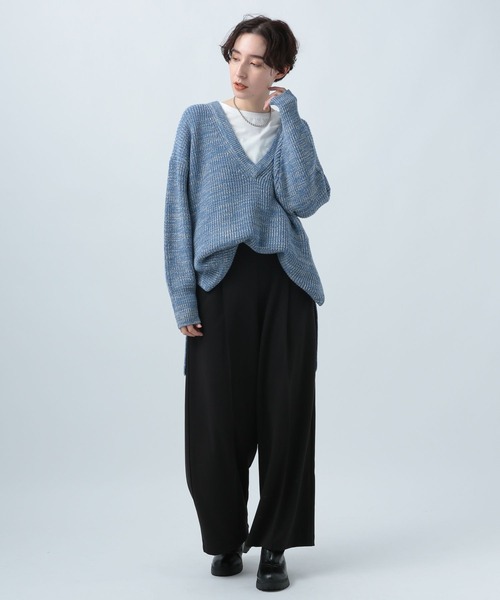 BAYFLOW(ベイフロー)の「ワイドストレートパンツ(その他パンツ・レディース・ピンク/ブルー/グリーン/ブラック・SMALL/MEDIUM)」の12枚目の写真