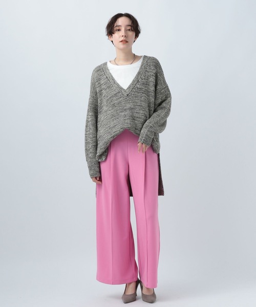 BAYFLOW(ベイフロー)の「ワイドストレートパンツ(その他パンツ・レディース・ピンク/ブルー/グリーン/ブラック・SMALL/MEDIUM)」の15枚目の写真