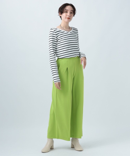 BAYFLOW(ベイフロー)の「ワイドストレートパンツ(その他パンツ・レディース・ピンク/ブルー/グリーン/ブラック・SMALL/MEDIUM)」の18枚目の写真