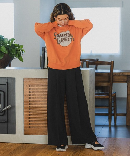 BAYFLOW(ベイフロー)の「ワイドストレートパンツ(その他パンツ・レディース・ピンク/ブルー/グリーン/ブラック・SMALL/MEDIUM)」の7枚目の写真