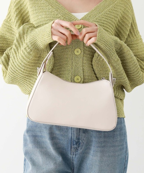 archives（アルシーヴ）の「金具付き２ＷＡＹバッグ（ハンドバッグ・レディース・ブラック/アイボリー/グリーン・FREE）」の2枚目の写真