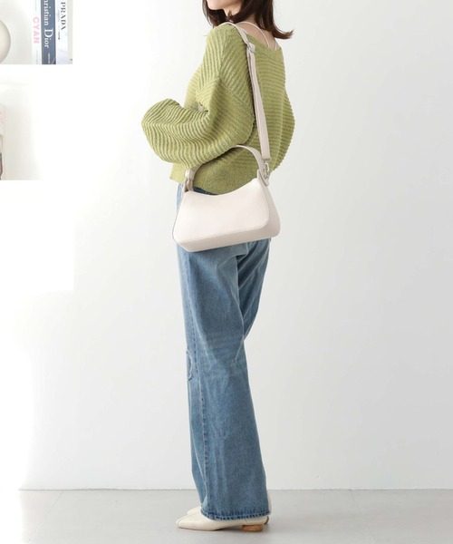 archives（アルシーヴ）の「金具付き２ＷＡＹバッグ（ハンドバッグ・レディース・ブラック/アイボリー/グリーン・FREE）」の13枚目の写真