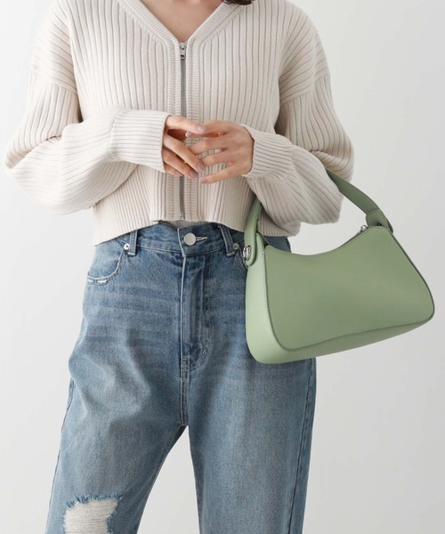 archives（アルシーヴ）の「金具付き２ＷＡＹバッグ（ハンドバッグ・レディース・ブラック/アイボリー/グリーン・FREE）」の16枚目の写真