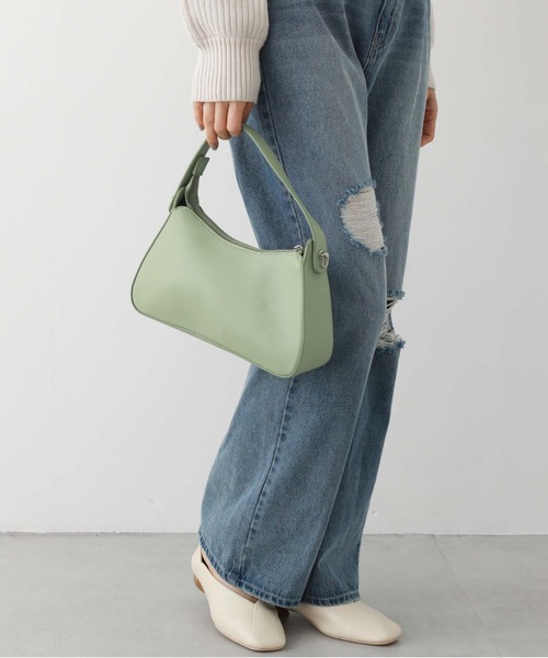 archives（アルシーヴ）の「金具付き２ＷＡＹバッグ（ハンドバッグ・レディース・ブラック/アイボリー/グリーン・FREE）」の18枚目の写真