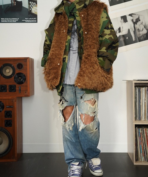 【SUNNY SPORTS/サニースポーツ】CURLY FLEECE BIGGEST VEST フリースベスト