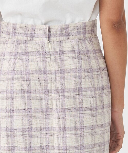 MACPHEE（マカフィー）の「ツイードチェック Iラインロングスカート（スカート・レディース・ブルー系その他/パープル系その他・34/36）」の8枚目の写真