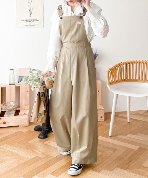Java（ジャバ）の「《JaVa ジャバコラボ》大人のゆったりカジュアル。2wayバルーンサロペットパンツ（パンツ部取り外し可）（サロペット/オーバーオール・レディース・ブラウン/ベージュ/ブラック・LARGE/MEDIUM/X-LARGE）」の17枚目の写真