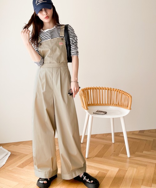 Java（ジャバ）の「《JaVa ジャバコラボ》大人のゆったりカジュアル。2wayバルーンサロペットパンツ（パンツ部取り外し可）（サロペット/オーバーオール・レディース・ブラウン/ベージュ/ブラック・LARGE/MEDIUM/X-LARGE）」の4枚目の写真