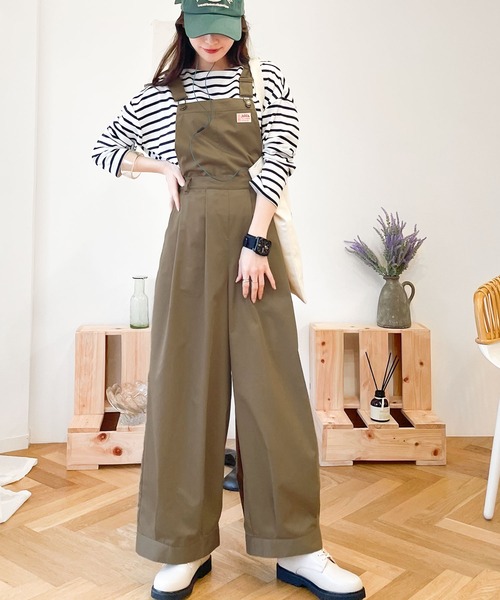 Java（ジャバ）の「《JaVa ジャバコラボ》大人のゆったりカジュアル。2wayバルーンサロペットパンツ（パンツ部取り外し可）（サロペット/オーバーオール・レディース・ブラウン/ベージュ/ブラック・LARGE/MEDIUM/X-LARGE）」の6枚目の写真