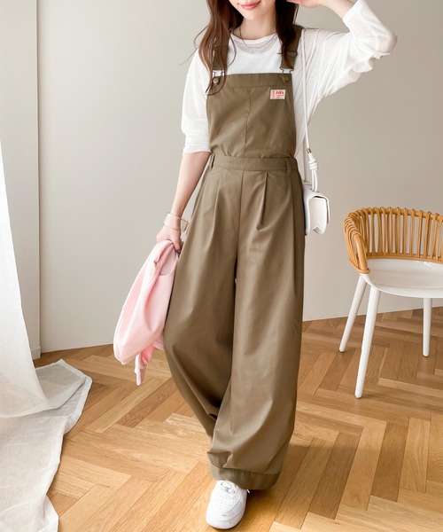 Java（ジャバ）の「《JaVa ジャバコラボ》大人のゆったりカジュアル。2wayバルーンサロペットパンツ（パンツ部取り外し可）（サロペット/オーバーオール・レディース・ブラウン/ベージュ/ブラック・LARGE/MEDIUM/X-LARGE）」の11枚目の写真