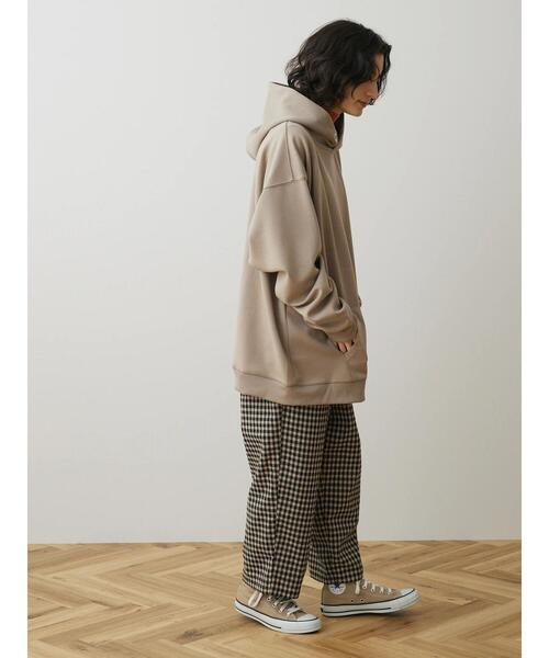 CRAFT STANDARD BOUTIQUE（クラフトスタンダードブティック）の「ダンボールプルパーカー（パーカー・レディース・グレイッシュベージュ/ブラック/アイボリー・L/LL/M）」の18枚目の写真