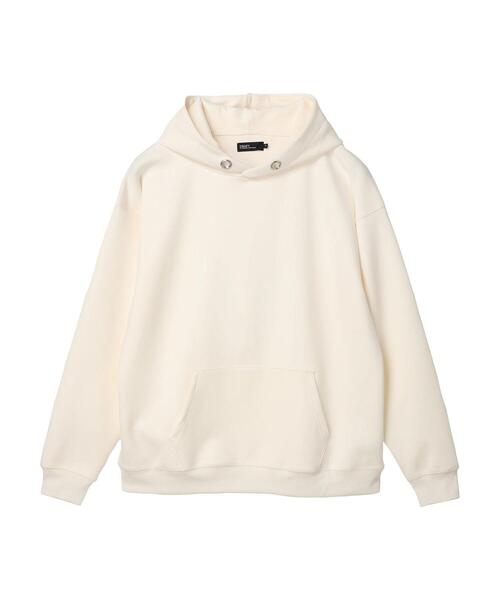 CRAFT STANDARD BOUTIQUE（クラフトスタンダードブティック）の「ダンボールプルパーカー（パーカー・レディース・グレイッシュベージュ/ブラック/アイボリー・L/LL/M）」の6枚目の写真