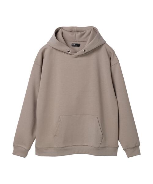 CRAFT STANDARD BOUTIQUE（クラフトスタンダードブティック）の「ダンボールプルパーカー（パーカー・レディース・グレイッシュベージュ/ブラック/アイボリー・L/LL/M）」の4枚目の写真