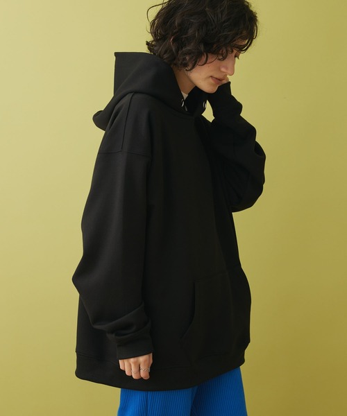 CRAFT STANDARD BOUTIQUE（クラフトスタンダードブティック）の「ダンボールプルパーカー（パーカー・レディース・グレイッシュベージュ/ブラック/アイボリー・L/LL/M）」の2枚目の写真