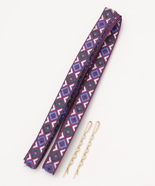 チャイハネ（チャイハネ）の「【チャイハネ】クリミナセットストリング（その他ヘアアクセサリー・レディース・パープル/レッド・FREE）」の3枚目の写真