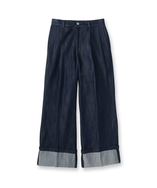 tk.TAKEO KIKUCHI（ティーケータケオキクチ）の「◆ブライトデニムロールアップパンツ（デニムパンツ・メンズ・ネイビー系3/ブラック系3/ブルー系3・01/02/03）」の4枚目の写真