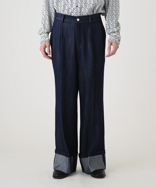 tk.TAKEO KIKUCHI（ティーケータケオキクチ）の「◆ブライトデニムロールアップパンツ（デニムパンツ・メンズ・ネイビー系3/ブラック系3/ブルー系3・01/02/03）」の5枚目の写真