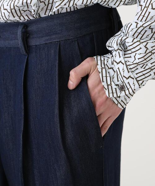 tk.TAKEO KIKUCHI（ティーケータケオキクチ）の「◆ブライトデニムロールアップパンツ（デニムパンツ・メンズ・ネイビー系3/ブラック系3/ブルー系3・01/02/03）」の9枚目の写真