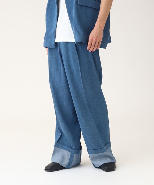tk.TAKEO KIKUCHI（ティーケータケオキクチ）の「◆ブライトデニムロールアップパンツ（デニムパンツ・メンズ・ネイビー系3/ブラック系3/ブルー系3・01/02/03）」の16枚目の写真