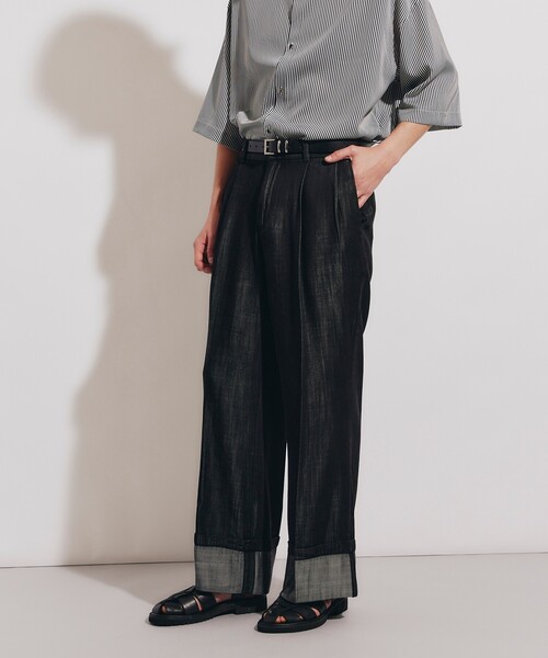 tk.TAKEO KIKUCHI（ティーケータケオキクチ）の「◆ブライトデニムロールアップパンツ（デニムパンツ・メンズ・ネイビー系3/ブラック系3/ブルー系3・01/02/03）」の21枚目の写真