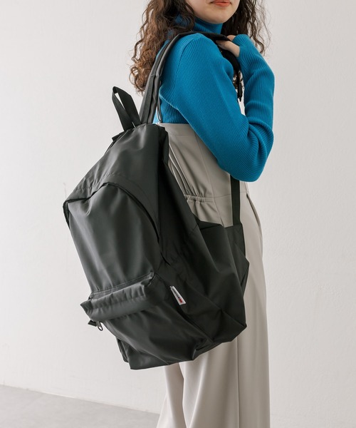 mystic（ミスティック）の「NYLONY BIGリュック（バックパック/リュック・レディース・シルバー/ブラック・ONE SIZE）」の5枚目の写真