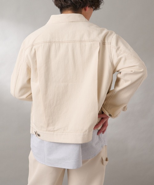 GEVACO（ゲバコ）の「【GEVACO / ゲバコ】10ozデニムジャケット（デニムジャケット・メンズ・ブルー/アイボリー/ネイビー/ブラック・ONE SIZE/LARGE/MEDIUM）」の5枚目の写真