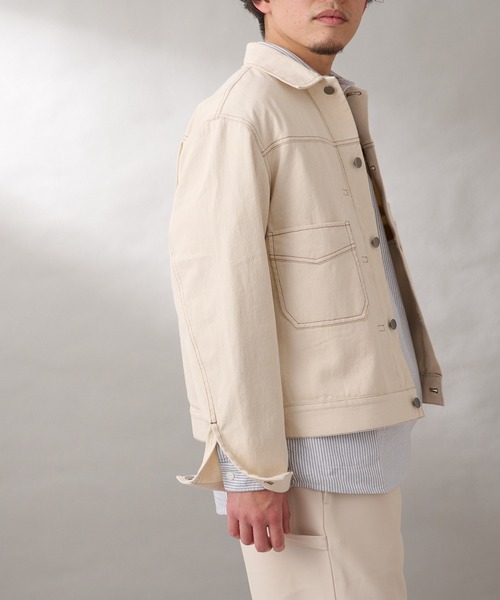 GEVACO（ゲバコ）の「【GEVACO / ゲバコ】10ozデニムジャケット（デニムジャケット・メンズ・ブルー/アイボリー/ネイビー/ブラック・ONE SIZE/LARGE/MEDIUM）」の6枚目の写真