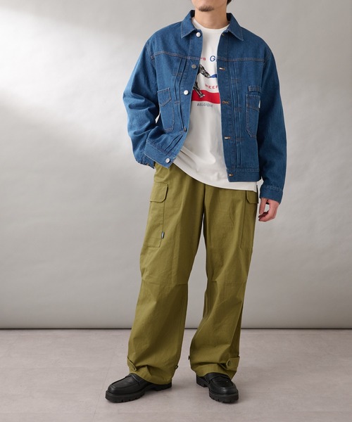 GEVACO（ゲバコ）の「【GEVACO / ゲバコ】10ozデニムジャケット（デニムジャケット・メンズ・ブルー/アイボリー/ネイビー/ブラック・ONE SIZE/LARGE/MEDIUM）」の18枚目の写真