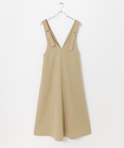 SENSE OF PLACE by URBAN RESEARCH(センスオブプレイスバイアーバンリサーチ)の「フレアジャンパースカート(ジャンパースカート・レディース・ライトベージュ/ブラック/チャコールグレー/ベージュ・ONE/S)」の5枚目の写真